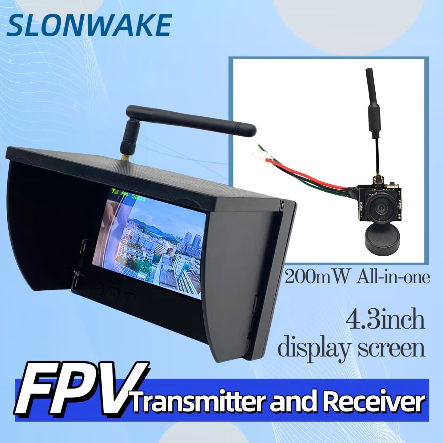 Drone Racing Frame - SLONWAKE 5.8G Analog Video Transmission Camera