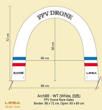 Drone Racing Flag - Arch88 Car Racing Gate Kit -