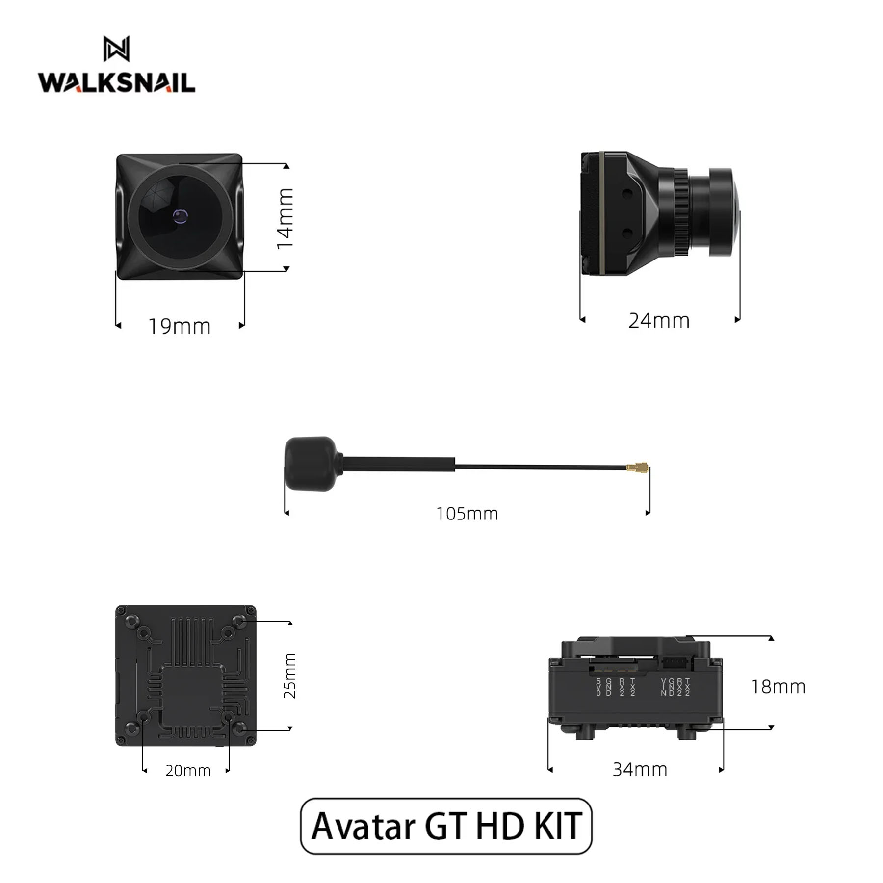 Walksnail Avatar GT HD KIT 2W  - Drone Racing Vtx recensie en prijs