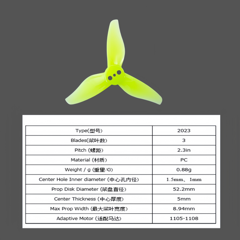 Gemfan 2023 three bladed 2-inc - Drone Racing Gate recensie en prijs