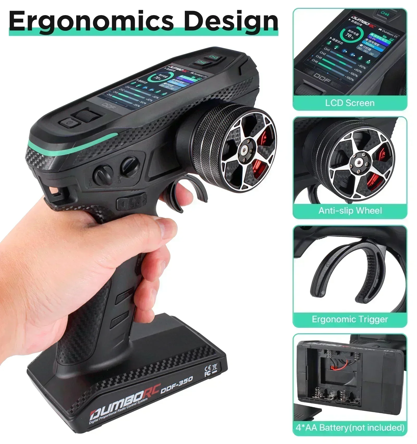 DUMBORC DDF-350 10CH RC Remote - Drone Racing Receiver recensie en prijs