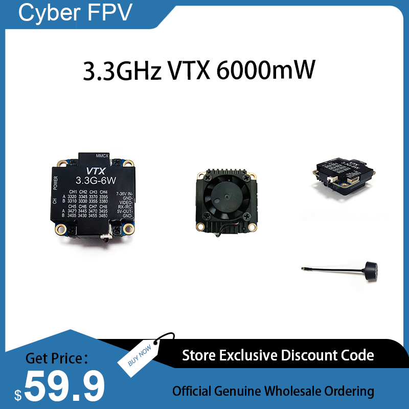 3.3GHz VTX 6W Video Transmitte - Drone Racing Goggles recensie en prijs