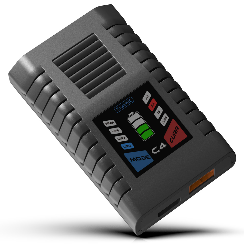 ToolkitRC C4 Charger 50W 5A AC - Drone Racing Charger recensie en prijs