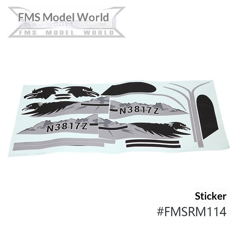 FMS RC Plane Decals For 1700mm - Drone Racing Motor recensie en prijs