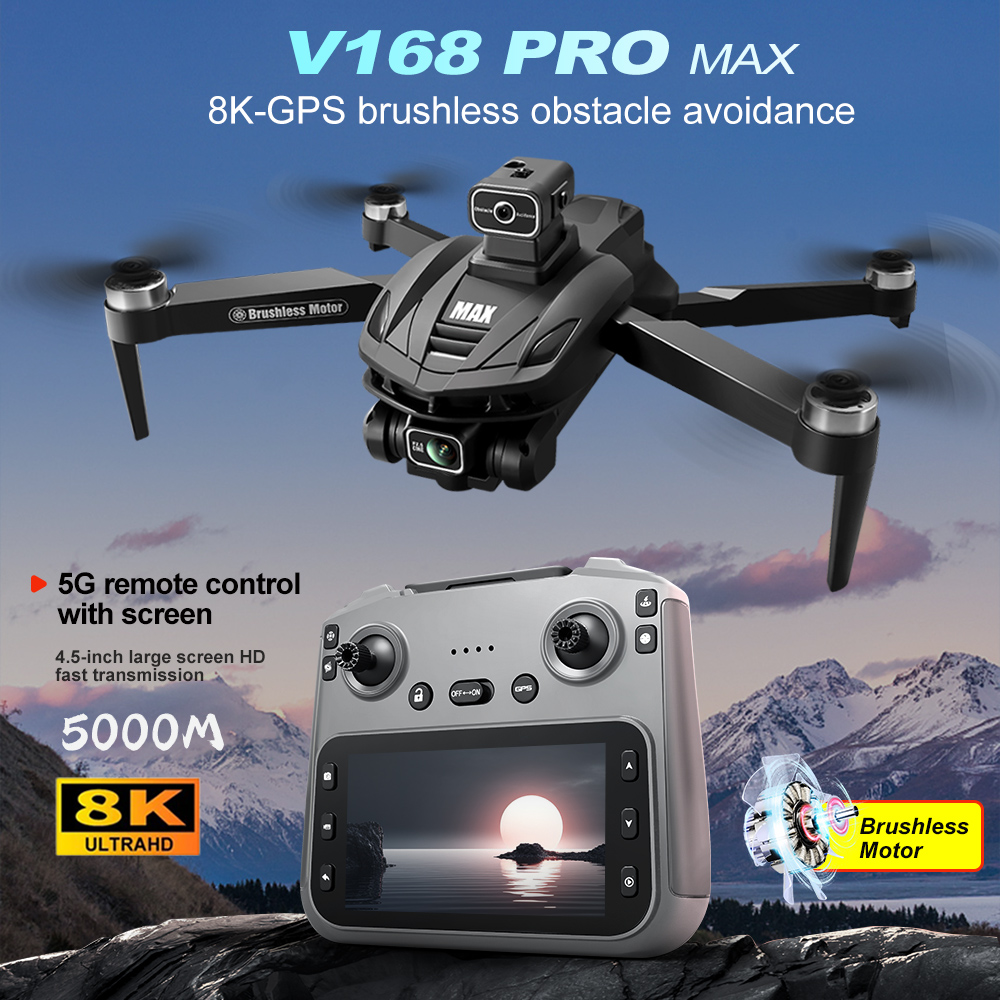 V168 PRO Max GPS Drone 8K Prof - Drone Racing Camera recensie en prijs