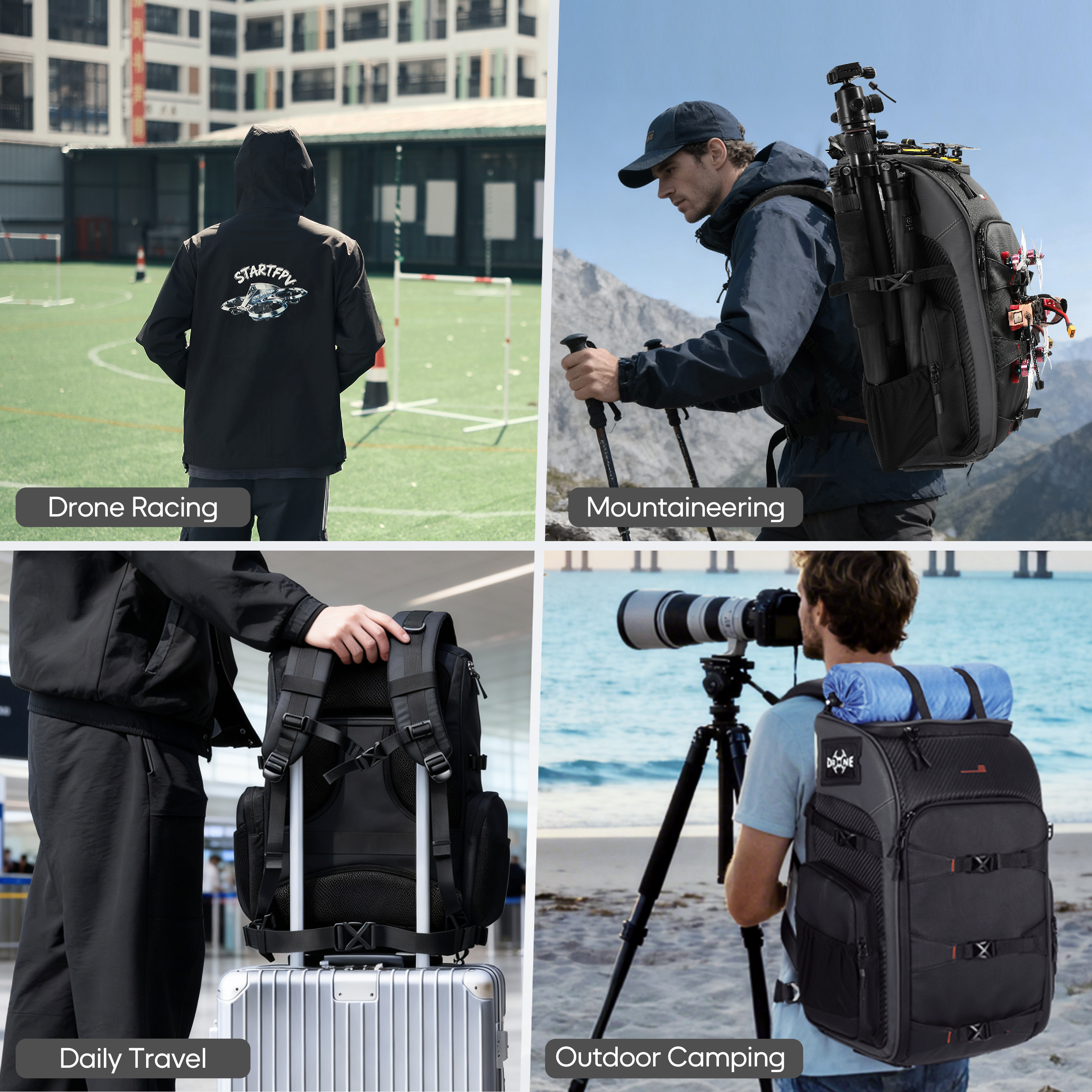 FPV Drone Backpack 40L Profess - Drone Racing Goggles recensie en prijs