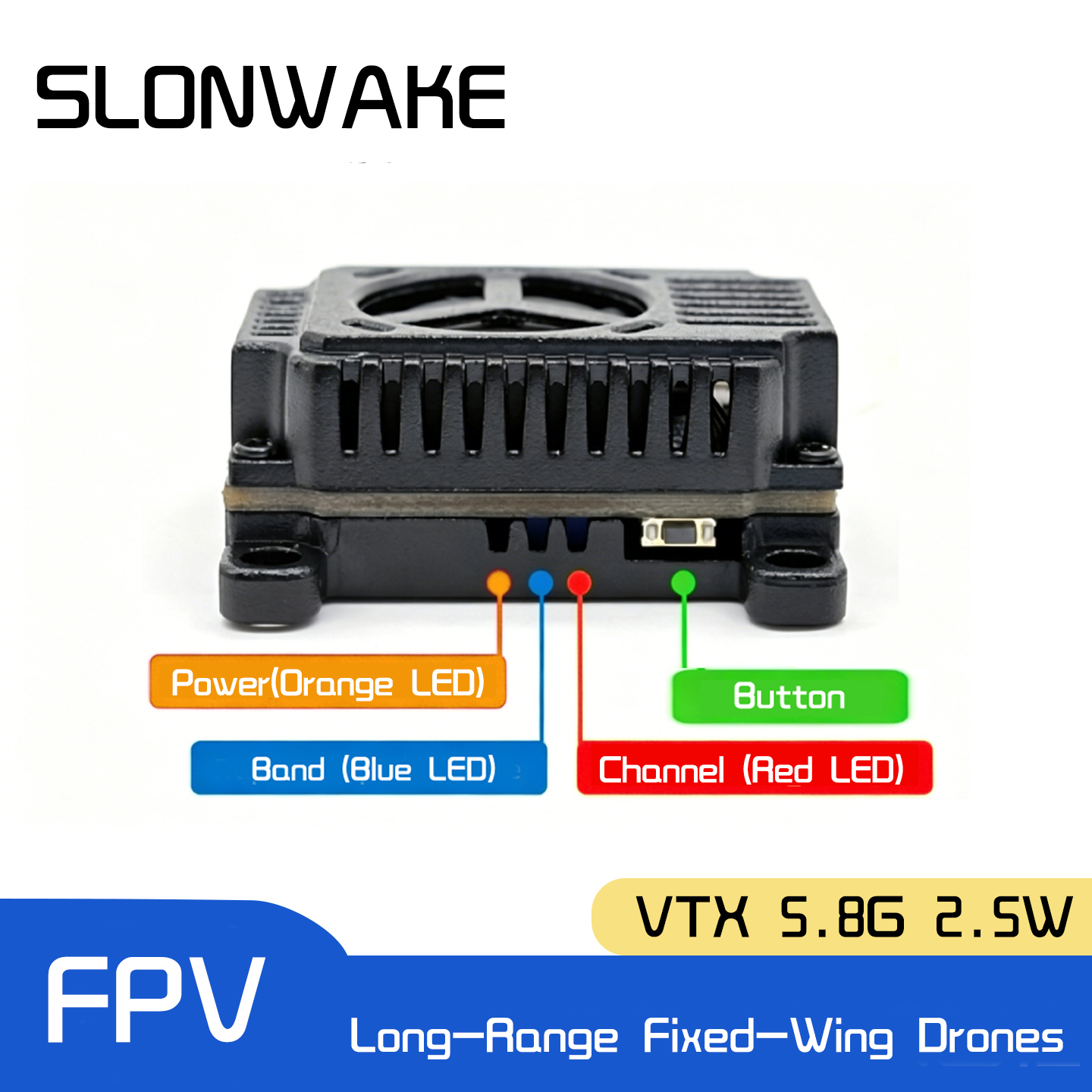 SLONWAKE 5.8G 48CH FPV Transmi - Drone Racing Vtx recensie en prijs