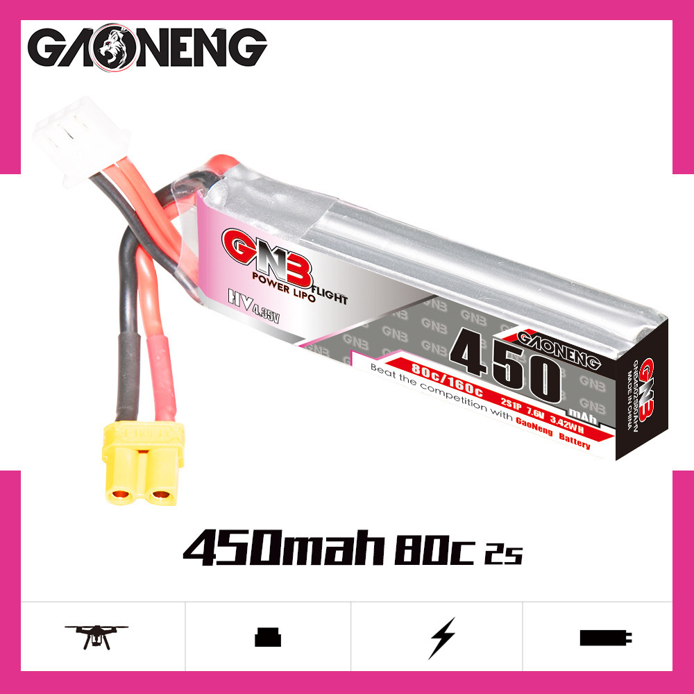 GNB LiPo Battery HV 2S 7.6V 45 - Drone Racing Battery recensie en prijs