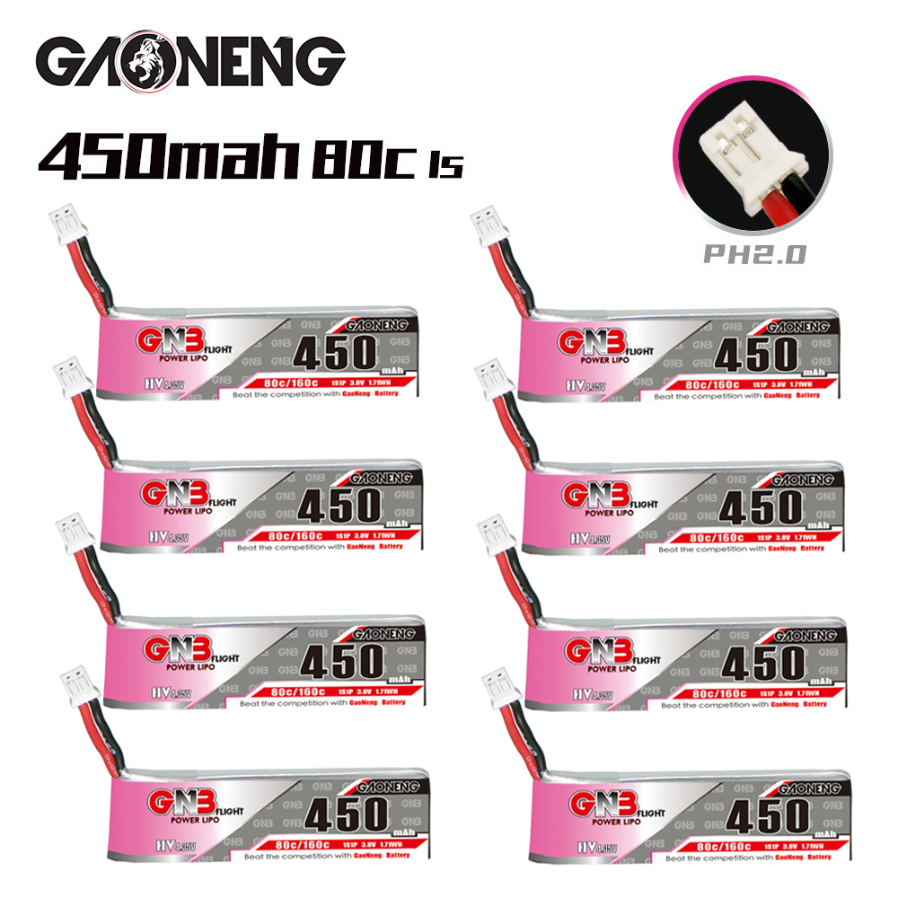 GNB HV 1S 3.8V 450mAh 80C/160C - Drone Racing Battery recensie en prijs