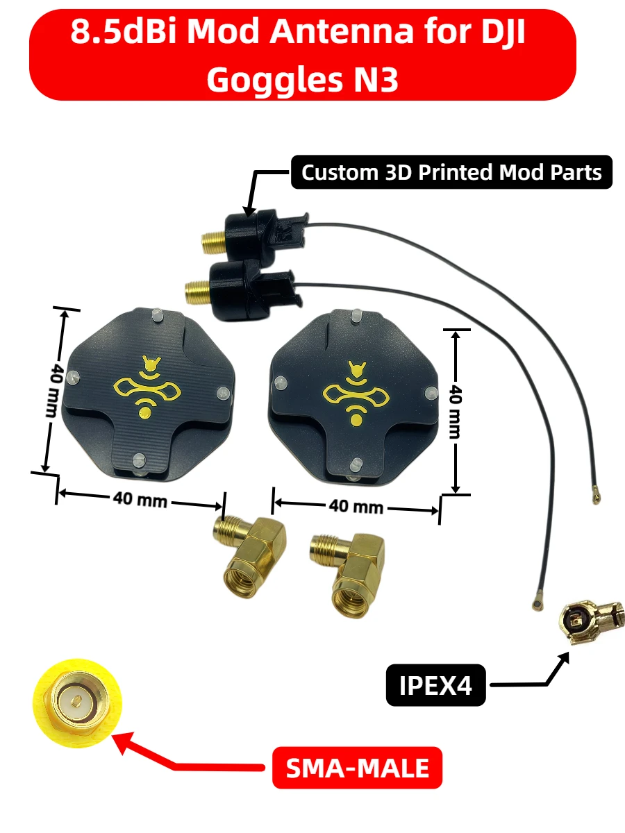 8.5dBi LHCP FPV Patch Antenna  - Drone Racing Goggles recensie en prijs