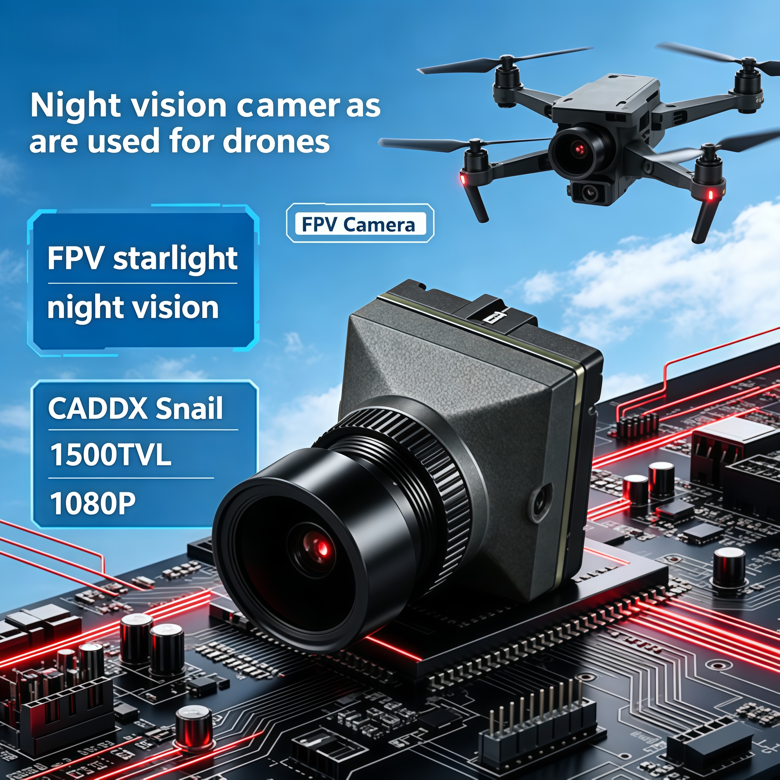 1500TVL HD CADDX Snail FPV Cam - Drone Racing Camera recensie en prijs